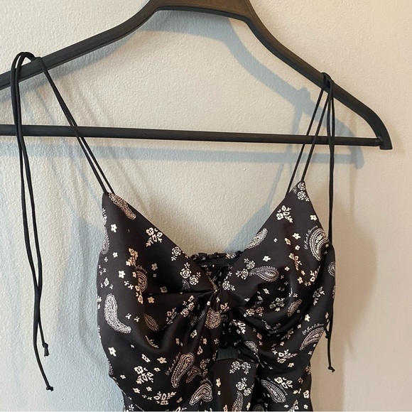 NWT For Love & Lemons Paisley Mini Dress - Picture 3 of 10